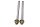Steckachse Achse Set Befestigung Rahmen 260mm Schrauben Triumph universell