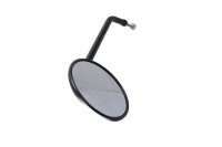 Left-hand side handlebar mirror, round, black Triumph...