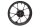 Cerchio ruota posteriore, lega leggera, 9 razze, attacco disco freno Honda CB 300 F 17-17