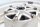 Cerchio ruota posteriore, 3 razze, bianco, supporto cuscinetto posteriore Ducati 906 Paso ZDM906 89-92