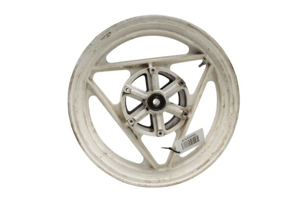 Framhjulsfälg vit 17 tums bromsskivfäste Ducati 906 Paso ZDM906 89-92