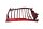 Radiator guard grille red engine cooling ventilation grille BMW R 80 RT 247 0444 82-84