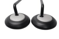 Round black handlebar mirror set left right classic Triumph universell