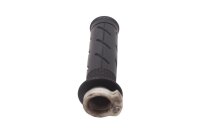 Throttle grip, right-hand grip, knurled rubber pattern...