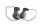 Par de intermitentes delanteros con efecto fibra de carbono transparente Honda VTR 1000 Firestorm SC36 97-06