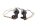 Par de intermitentes delanteros con efecto fibra de carbono transparente Honda VTR 1000 Firestorm SC36 97-06