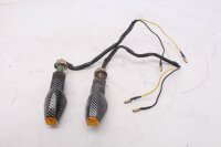 Achterste LED-richtingaanwijzers, set van twee, getint, carbonlook Honda VTR 1000 Firestorm SC36 97-06