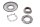 Set cuscinetti sterzo, dado ponte forcella Honda VTR 1000 Firestorm SC36 97-06