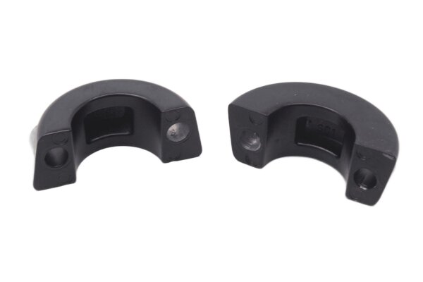 Handlebar clamps, fork bridge, left and right, bracket, mounting SC1 Triumph universell
