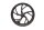 Front wheel rim 3.50x17, front axle, cast aluminum, disc brake BMW K 1600 GT 16-16