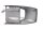 Rear panel cover, luggage compartment cover, silver BMW K 1100 RS K589 0522 92-96