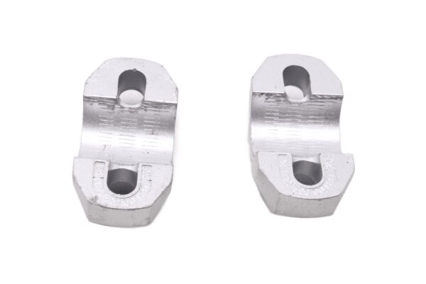 Handlebar clamps, triple clamp, pair, left and right, clamp attachment Triumph universell