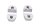 Handlebar clamps, triple clamp, pair, left and right, clamp attachment Triumph universell