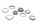 Steering bearing set, tapered roller bearings, ball bearings, fork bridge Triumph universell