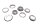 Steering bearing set, tapered roller bearings, ball bearings, fork bridge Triumph universell