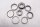 Steering bearing set, tapered roller bearings, ball bearings, fork bridge Triumph universell