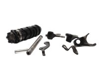 Shift drum, forks, shift linkage, gearshift, gearbox, 460 Yamaha XJ 550 4V8 84-84