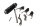 Shift drum, forks, shift linkage, gearshift, gearbox, 460 Yamaha XJ 550 4V8 84-84