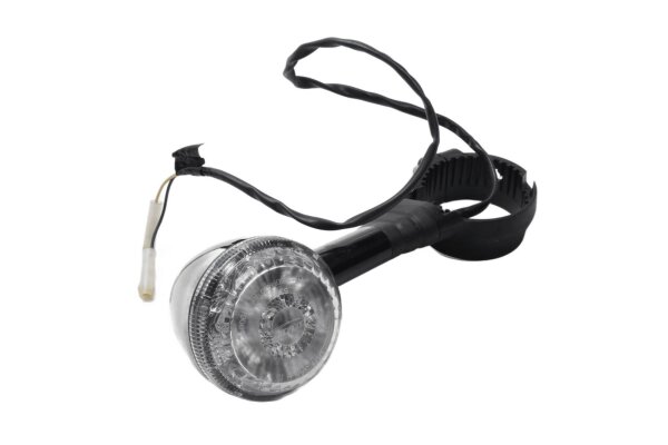 Blinker schwarz klar Glas Halter Triumph Bonneville 1200 EFI Bobber Black 20-20