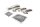 Exhaust heat shield set, heat shield cover Triumph Rocket 2500 III GT 20-20