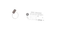 Moldura del panel lateral izquierdo, color plata BMW R 1200 RT K26 0430 R12T 10-13