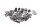 Screw set, spacers, holder, frame mounting Triumph universell