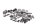 Screw set, spacers, holder, frame mounting Triumph universell
