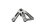 Footrest bracket support plate rear left Triumph Speed Triple 955 EFI 03-03