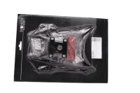 Soporte de matrícula con reflector negro en forma de X para luz trasera KTM Duke 390 20-20