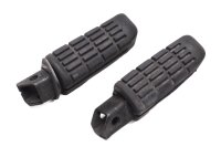 Passenger footrests, rear left and right, rubberized...