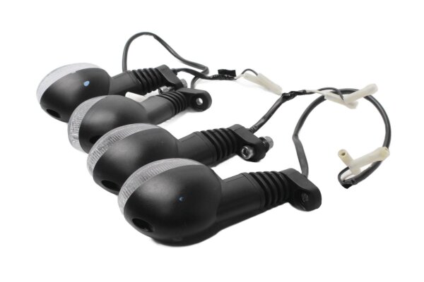 Black turn signal set, front and rear Triumph Street Twin 900 EFI Bonneville 19-19