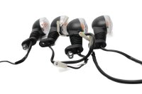 Black turn signal set, front and rear Triumph Street Twin 900 EFI Bonneville 19-19