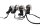 Black turn signal set, front and rear Triumph Street Twin 900 EFI Bonneville 19-19