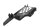 Piastra di supporto del supporto del poggiapiedi anteriore posteriore sinistro BMW K 1100 RS K589 0522 92-96