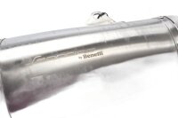Endschalldämpfer Auspuff Doppelrohr Blende P18-M2 Benelli Leoncino 500 18-18