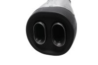 Endschalldämpfer Auspuff Doppelrohr Blende P18-M2 Benelli Leoncino 500 18-18