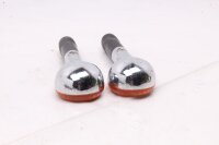 Front turn signal pair, left and right, round, orange Suzuki VS 800 GL Intruder VS52B 92-00