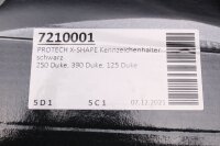 Portamatrículas en forma de X, negro, reflector, montaje para luz trasera KTM Duke 390 20-20