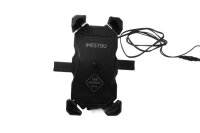Phone holder with USB charging function, handlebar mount...