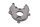Couvercle de pompe à huile, couvercle de moteur, couvercle de circuit dhuile BMW R 1100 RT 259 0413 96-01