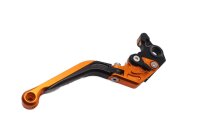 Justerbart, foldbart bremsegreb, øverst til højre, CNC-fræset, orange KTM 690 Duke A3 12-13