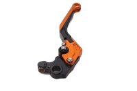 Justerbart, foldbart bremsegreb, øverst til højre, CNC-fræset, orange KTM 690 Duke A3 12-13