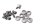 Skruvsats för listverk, aluminiumhylsor, monteringssats KTM 690 Duke A3 12-13