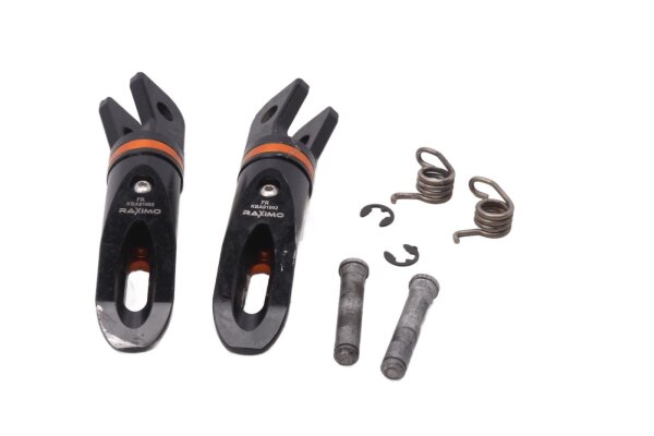 Par de reposapiés, delantero izquierdo y derecho, RAXIMO KBA91992 KTM 690 Duke A3 12-13