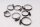 Hose clamp set, clamping clamps, tension band set BMW K 1100 RS K589 0522 92-96