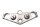Upper fork bridge, bridge bracket, handlebar mount Suzuki DL 1000 V-Strom WVBS 02-12