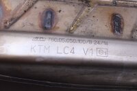 Collettore di scarico, silenziatore centrale, percorso di scarico, sottoscocca KTM 690 Duke A3 12-13
