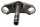 Lower fork crown, steering tube bearing mount Hyosung GT 650 R GT650R 05-08