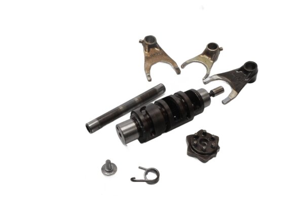 Skiftetromlegafler, skifteaksel, gearkasse Suzuki DL 1000 V-Strom WVBS 02-12