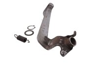 Rear brake lever, foot brake mechanism at the bottom...